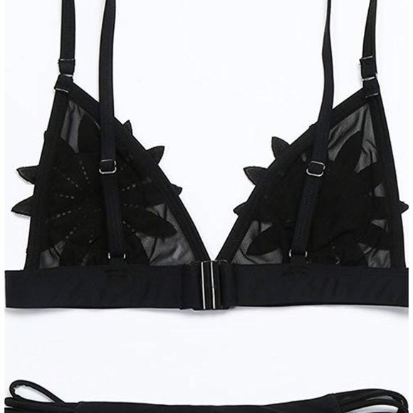 - 🏷SEE-THRU FLOWER PEAK BIKINI Top medium - Picture 3 of 7